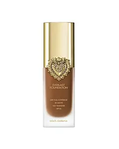 Dolce&Gabbana Everlast Foundation 34W Deep - 24H Full Coverage 3D Matte No Transfer Sunscreen Broad Spectrum SPF 20